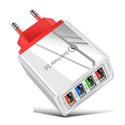 Quick Charge 4-USB Wall Charger