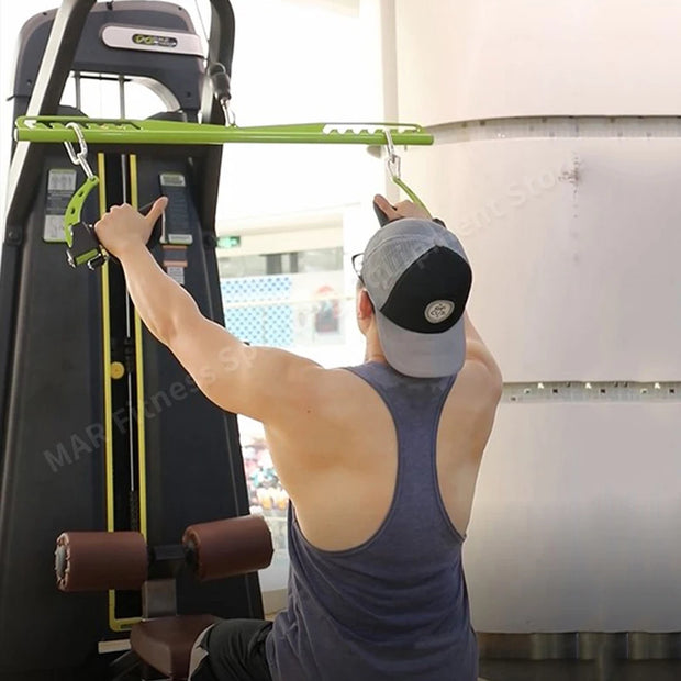 Fitness Lat Pull Down T-Bar Handle， Rowing Rotating V-Bar， Pulley Cable Machine Attachment Handle Grip， Gym Equipment Back Train