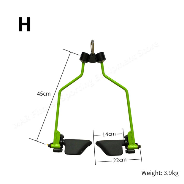Fitness Lat Pull Down T-Bar Handle， Rowing Rotating V-Bar， Pulley Cable Machine Attachment Handle Grip， Gym Equipment Back Train