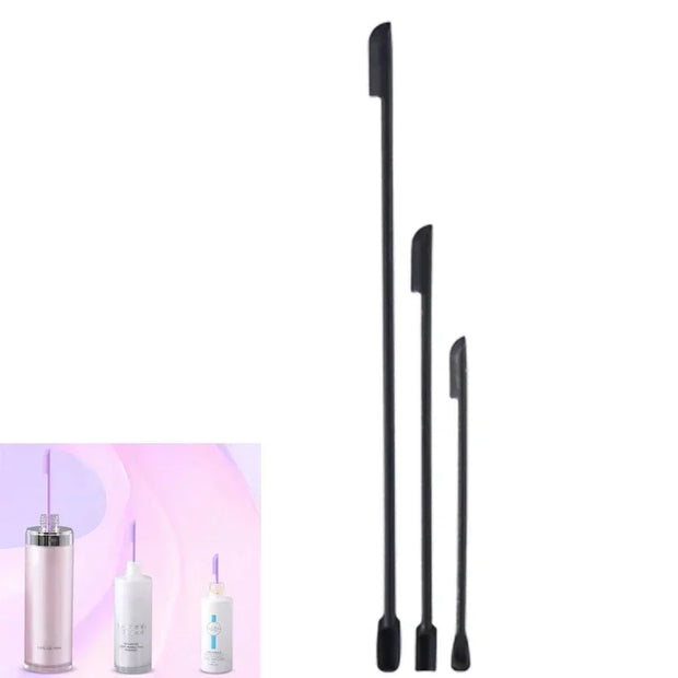 Silicone Spatula Silicone Double-end Scraper Cosmetics Bottle Jar Scraper Cosmetics Tool Mini Scraper Set Makeup Tools