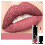 Pudaier Waterproof Lip Gloss Matte Liquid Lipstick Matte Lip Stick Cosmetics Makeup Nude Purple Black Rose Cosmetics