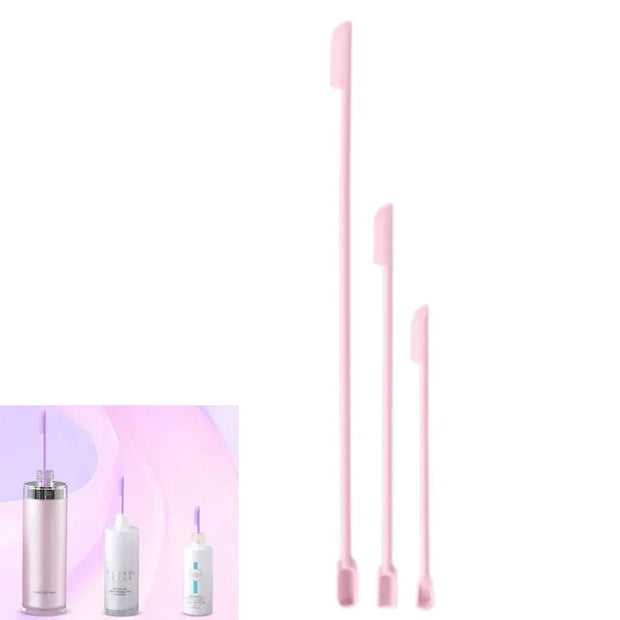 Silicone Spatula Silicone Double-end Scraper Cosmetics Bottle Jar Scraper Cosmetics Tool Mini Scraper Set Makeup Tools