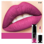 Pudaier Waterproof Lip Gloss Matte Liquid Lipstick Matte Lip Stick Cosmetics Makeup Nude Purple Black Rose Cosmetics