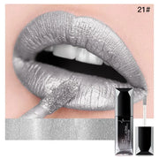 Pudaier Waterproof Lip Gloss Matte Liquid Lipstick Matte Lip Stick Cosmetics Makeup Nude Purple Black Rose Cosmetics