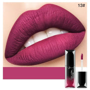 Pudaier Waterproof Lip Gloss Matte Liquid Lipstick Matte Lip Stick Cosmetics Makeup Nude Purple Black Rose Cosmetics