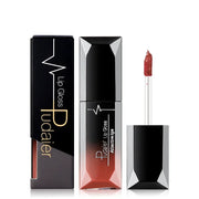 Pudaier Waterproof Lip Gloss Matte Liquid Lipstick Matte Lip Stick Cosmetics Makeup Nude Purple Black Rose Cosmetics