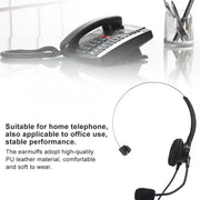 Headset Telephone Monaural Headset Landline Phone Headphone With Microphone For Home Use Auriculares Wired headset For Handle