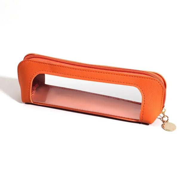 Cosmetic Bag Makeup Brush Storage Bag Portable Travel Wash Toiletries Organizer PU Portable Small Beauty Case Wash Bag Pouch