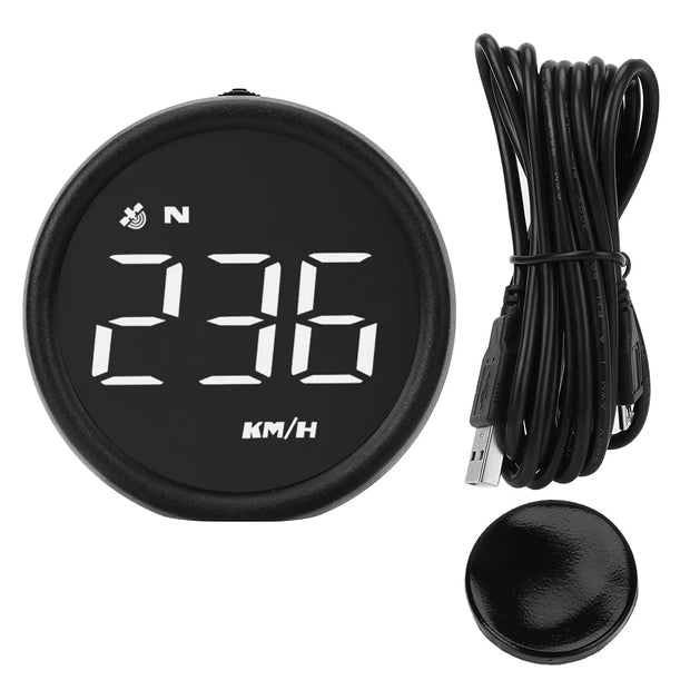 Car Head Up Display Smart Gadgets GPS Auto Electronics Accessories HUD Digital Gauges Overspeed Alarm Speedometer MPH