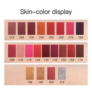 Pudaier Waterproof Lip Gloss Matte Liquid Lipstick Matte Lip Stick Cosmetics Makeup Nude Purple Black Rose Cosmetics