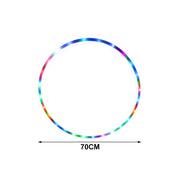 LED Colorful Fitness Circle Performing Arts Abdominal Fat Loss Light Fitness Crossfit Foldable Sport Hoop Gym Fitness Equipments