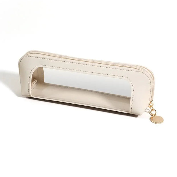 Cosmetic Bag Makeup Brush Storage Bag Portable Travel Wash Toiletries Organizer PU Portable Small Beauty Case Wash Bag Pouch