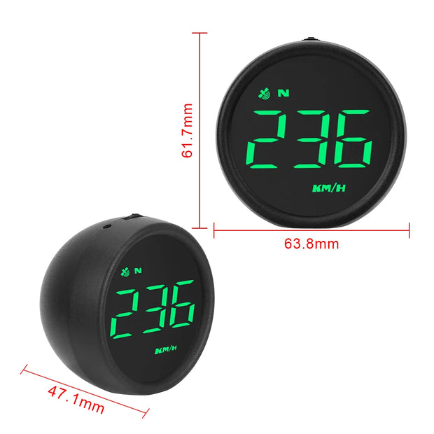Car Head Up Display Smart Gadgets GPS Auto Electronics Accessories HUD Digital Gauges Overspeed Alarm Speedometer MPH