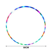 LED Colorful Fitness Circle Performing Arts Abdominal Fat Loss Light Fitness Crossfit Foldable Sport Hoop Gym Fitness Equipments