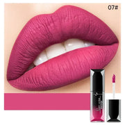 Pudaier Waterproof Lip Gloss Matte Liquid Lipstick Matte Lip Stick Cosmetics Makeup Nude Purple Black Rose Cosmetics