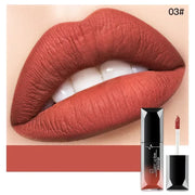Pudaier Waterproof Lip Gloss Matte Liquid Lipstick Matte Lip Stick Cosmetics Makeup Nude Purple Black Rose Cosmetics