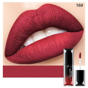 Pudaier Waterproof Lip Gloss Matte Liquid Lipstick Matte Lip Stick Cosmetics Makeup Nude Purple Black Rose Cosmetics