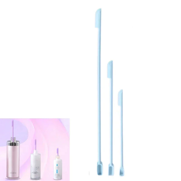 Silicone Spatula Silicone Double-end Scraper Cosmetics Bottle Jar Scraper Cosmetics Tool Mini Scraper Set Makeup Tools